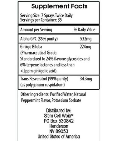 Brain Cell Worx Sublingual: Natural Brain Health Booster with Gingko, Alpha GPC, and Resveratrol - Buy Online on GoSupps.com