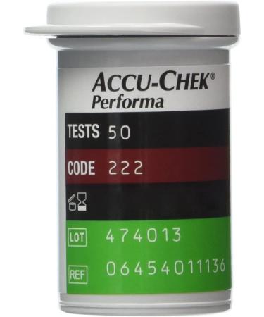 Accu-Chek Performa Blood Glucose Test Strips - 50 Count Pack for Diabetes Monitoring - Buy Online on GoSupps.com