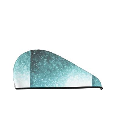 Abstract Bokeh Lights Microfiber Hair Towel Soft Super Absorbent Hair Towel Wrap for Women Coral Velvet Quick Dry Hair Cap for Long Curly and Thick Hair