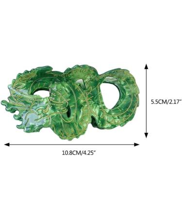 AJTUTUS Delicate Chinese Loong Hair Claw for Woman Girl Skincare Makeup Hair Clip for Thin Hair Nonslip Delicate Hair Clip - Buy Online on GoSupps.com