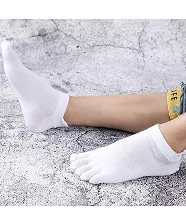 Buy Taloit Men's Ultra-Low Cut Toe Socks | Orthopedic Compression & Gel Tap | Breathable White | International Shipping - Buy Online on GoSupps.com