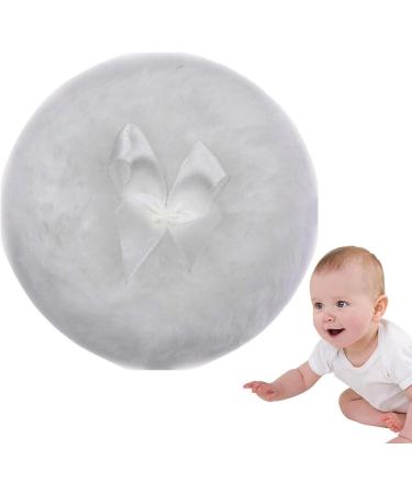 Body Powder Puff Round Face Powder Puff with Ribbon Bow - Makeup Puff Dry Makeup Tool Body Powder Applicator for Home Travel White - Buy Online on GoSupps.com