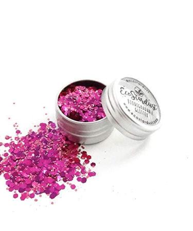 EcoStardust Flamingo Biodegradable Glitter - Eco-Friendly Festival & Cosmetic Glitter for Face & Body Hair - Buy Online on GoSupps.com