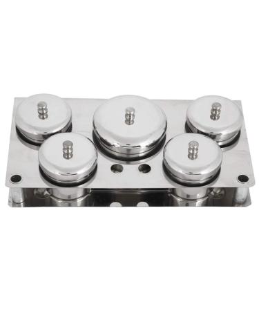5-Piece Stainless Steel Nail Art Storage Set | Mini Powder & Liquid Dappen Dish for Manicure - Buy Online on GoSupps.com