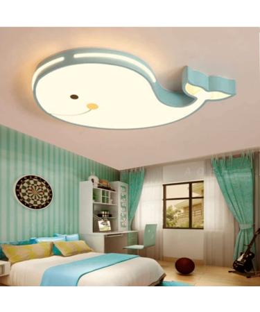 Aoeh led ceiling lamp 60cm room lighting dolphinform ceiling lamp young girl baby children blanket light interior lighting suspension children's room bedroom lamp room lights glow green green dimming