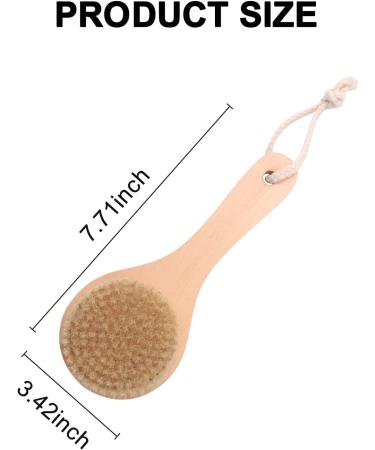 Fayrimi Long-Handled Bristle Detox Body Brush with Wooden Handle | Exfoliating & Cleansing - Buy Online on GoSupps.com