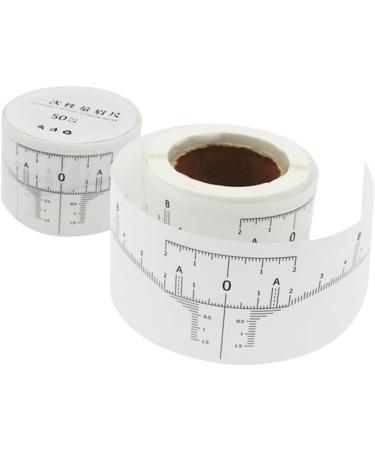 NOLITOY Brow Ruler Sticker Eyebrow Ruler Sticker Grooming Brow Measuring Makeup Stencil Vernier Caliper Tool Mini Eyebrow Card - Buy Online on GoSupps.com
