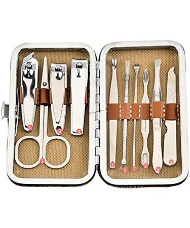 Nail Clippers Set 10 in 1 Stainless Steel Tweezer Nail Art Clipper Scissors Tweezer Knife Manicure Nail Art Cutter Pedicure Manicure Tools Pedicure Tools for Feet - Buy Online on GoSupps.com