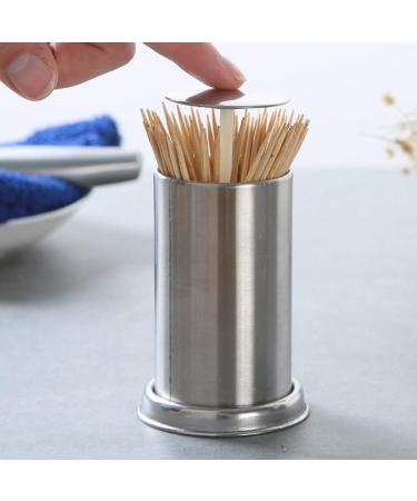 LUOFENG Stainless Steel Automatic Toothpick Dispenser - Retractable Holder & Container for Home Use | International Shipping - Buy Online on GoSupps.com