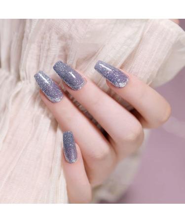 15ml UV Varnish Lacquer Soak Off Gel Nail Art Gel Nail Polish Gel Phototherapy Glue Broken Diamond Glitter Gel - (Color: 2) - Buy Online on GoSupps.com
