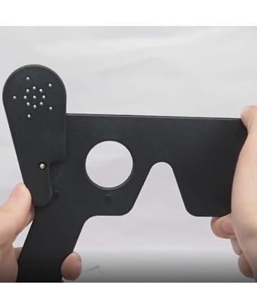 Dacvgog Professional Ophthalmic Lorgnette - 17 Pinhole Black Plastic Vision Test Tool for Accurate Eye Assessments | International Shipping Available - Buy Online on GoSupps.com