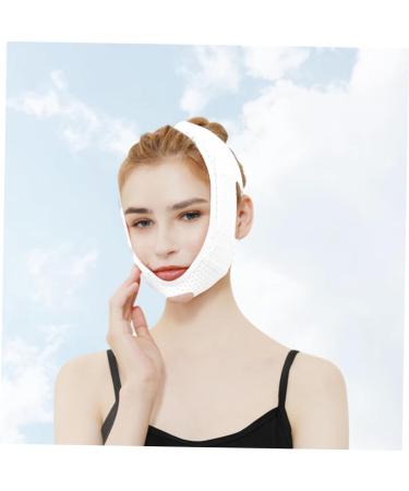 Mask chin cheek slim double chin band lifting belt hydrating overnight facelift breathable band strap men and women Belt 90*59cm As Shown - Buy Online on GoSupps.com