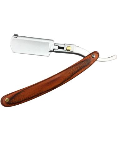 Beavorty 3-in-1 Portable Metal Manual Razor for Men | Classic Straight Blade & Wooden Handle Beard Grooming Tool - Safe & Stylish - Buy Online on GoSupps.com