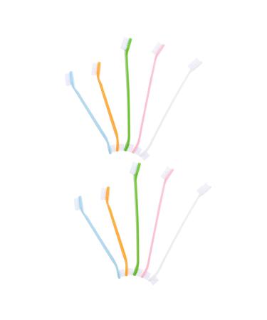 Beavorty 20 pcs Pets Small Clean Cleaning Nylon Oral Cat Brush Supplies Pet Teeth Handheld Portable 1 count (Pack of 1) Assorted Colorx2pcs