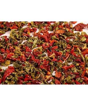 Gourmanity 2 lb Dried Mixed Bell Peppers - Dehydrated Chopped, Diced Flakes - All Natural & Kosher - Buy Online on GoSupps.com
