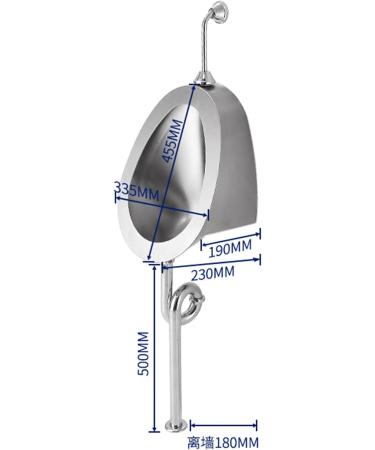 Automatic Induction Urinal Public Toilet Urinal 304 Stainless Steel Urinal Wall-Mounted Male Urinal Small Vertical Toilet Suitable for Home Hotel School - Buy Online on GoSupps.com