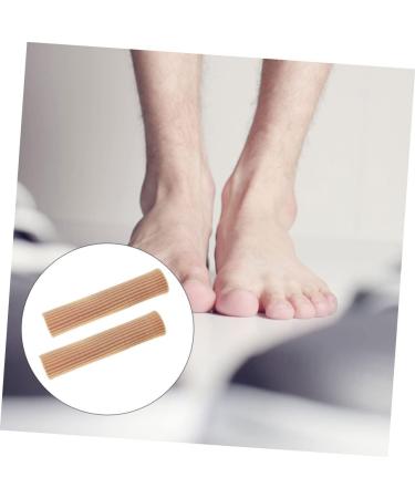 PLAFOPE 2pcs Gel Finger Toe Cover Thumb Protector - Elastic Silicone Wrap Bandages for Toe and Finger Support - Flesh Color - Buy Online on GoSupps.com