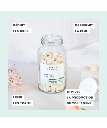 D-LAB Absolute Marine Collagen | 1 Month Anti-Aging Food Supplement | Visibly Reduces Wrinkles Firms and Smoothes Skin Stimulates Natural Collagen Production - Buy Online on GoSupps.com