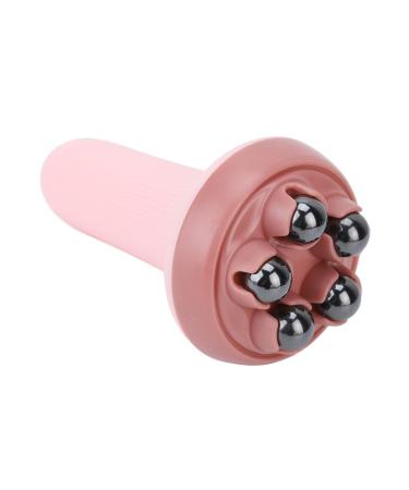 Touch contour massager hand massager 7 balls 360 degrees rotatable ABS plastic scooter ball massager portable compact blue body shape massager with magnetic pearls