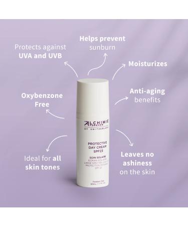 Alchimie Forever Protective Day Cream SPF 23 | Benzene-Free UVA/UVB Protection & Hydration | 1.7 Fl Oz - Shop Internationally - Buy Online on GoSupps.com