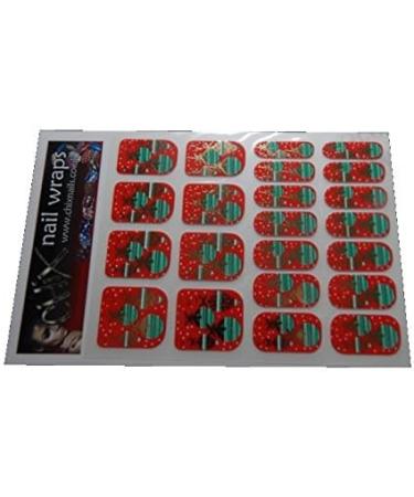 Chix Nails Occasional Minx Trendy Style Designer Fingers Toes Vinyl Foils Nail Wraps Christmas Baubles Print - Buy Online on GoSupps.com