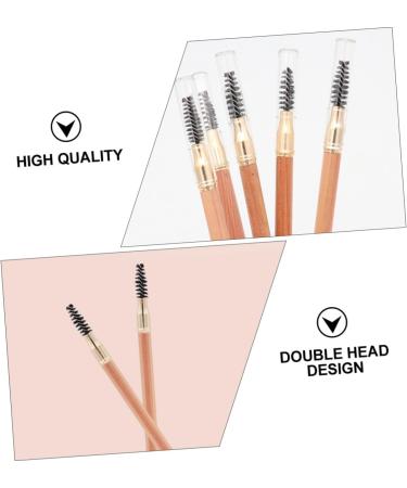 Healeved 2pcs Double Ended Eyebrow Pencil with Brush Dark Brown Eyebrow Pencils Eyebrow Drawing Pencils Wood - Buy Online on GoSupps.com