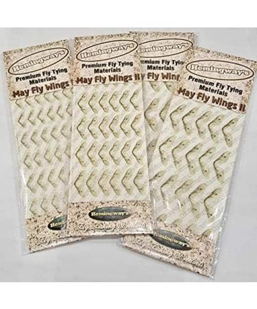 Hemingway's Realistic May Fly Wings Set - Gray | High-Quality Fly Tying Materials - Buy Online on GoSupps.com