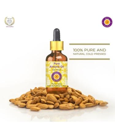 Buy Dev Herbes Pure Almond Oil (Prunus Dulcis) - Cold-Pressed Therapeutic Quality Pack of Two 100ml (6.76 oz) - Natural Glass Dripper - International Shipping Available - Buy Online on GoSupps.com