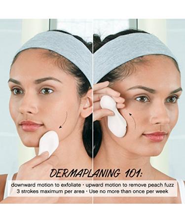 Buy Tweezerman Studio Collection Bright Complexion Facial Dermaplaner - 3 Interchangeable Blades for Hair Removal & Cell Renewal | International Shipping - Buy Online on GoSupps.com