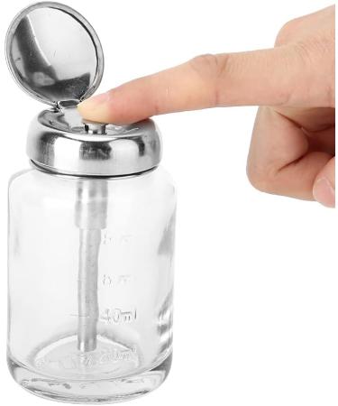 Nail Polish Remover Pump Nail Art Liquid Container Professional Glass Nail Art Remover Dispenser Gel Polish Remover Empty Container Manicure Accessory for Nail Art Tools Polish Remover(F1) - Buy Online on GoSupps.com