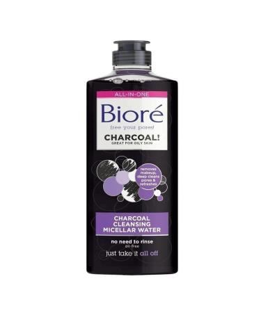 Biore Charcoal Cleansing Make Up Removal Micellar Water for Oily Skin 300 ml 330 ml (1 pack) Miscellar Water Cleanser