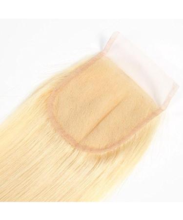 SeraphicWig 10" Silky Straight Brazilian Virgin Human Hair Lace Closure Colour #613 Light Blonde Swiss Lace Free Part Hair Weft With Baby Hair 10 inch - Buy Online on GoSupps.com