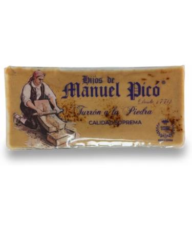 Hijos de Manuel Pic Nougat la Pierre Artisanal 300 g Avec 60% d Amande Marcona Sans Gluten Produit Gourmand et Traditionnel labor Jijona (Espagne) - Buy Online on GoSupps.com