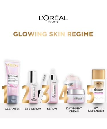 L'Or al Paris Glycolic Bright Dark Circle Eye Serum | 3% Glycolic Niacinamide & Vitamin Cg - 20ml | International Shipping - Buy Online on GoSupps.com