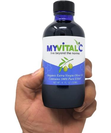 Organic Extra Virgin Olive Oil - Pure ESS60 Antioxidant Supplement for Anti-Aging Longevity & Energy - 120ML - Buy Online on GoSupps.com