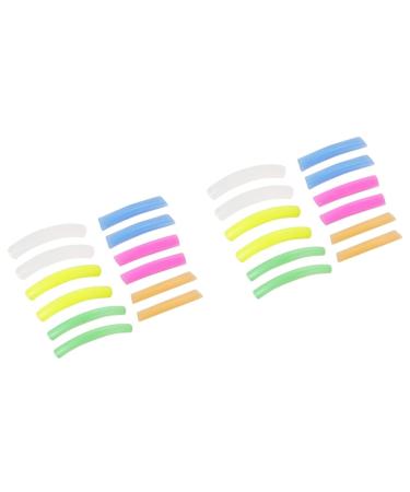 minkissy 2 Sets Silicone Gasket for Lash Extensions Eyelash Tool Eyelash Perm Silicone Rods Eyelash Lift Pads Lash Curler Refill Silicone Gasket for Eyelashes Fake Eyelashes Multicolor