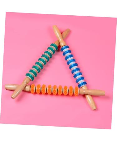 Doitool 3-Stage Gear Massage Roller - Manual Muscle Massager for Neck & Sore Muscles | Fitness & Yoga Accessories - Buy Online on GoSupps.com