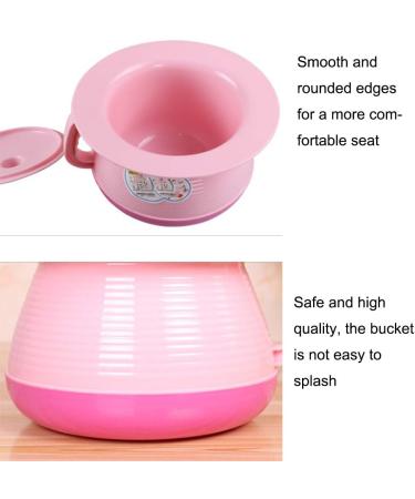 Portable Urinal Potty Plastic Thickening Potty Urinal Home Men and Women with Cover Adult Bedroom Blue - Buy Online on GoSupps.com