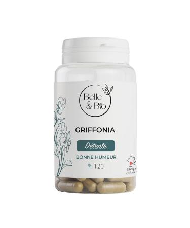 BRAIN ACTIVITY & STRESS - Griffonia rich in 5 HTP - Relaxing action - 120 capsules - 2 months cure - BELLE&BIO food supplement