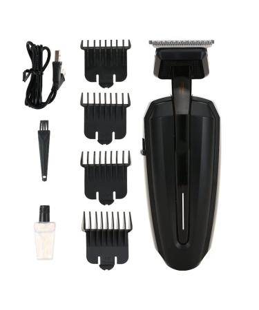 toothgeneric Hair Cutting Tool Electric Shaver Hairdresser USB Charging Oil Head Carving Electric Push Scissors Personalized Hairdresser Hairdresser Black