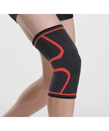 Buy Knee and Elbow Pads Set | Compression Sleeve for Running & Joint Pain Relief | Men & Women | Medium Red Line - Buy Online on GoSupps.com