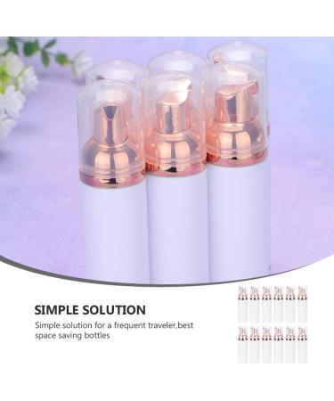 FRCOLOR 12pcs Plastic Foam Dispenser Bottle Empty Mini Foaming Pump Bottles Travel Cosmetics Refillable Containers for Shampoo Facial Cleanser Lotion (Rose Gold) As Shown - Buy Online on GoSupps.com