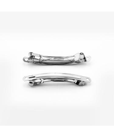 Buy 50 Medium-Sized Silver Metal Hair Clips - 2.36 Inch French Clips for Fine Hair | DIY Hair Accessories | International Shipping Available - Buy Online on GoSupps.com