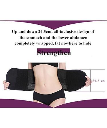 DGXINJUN Women’s Adjustable Waist Trimmer Belt - Body Shaper & Back Brace for Postpartum Recovery - Invisible Support in Black US/M (Asia Tag L - Buy Online on GoSupps.com