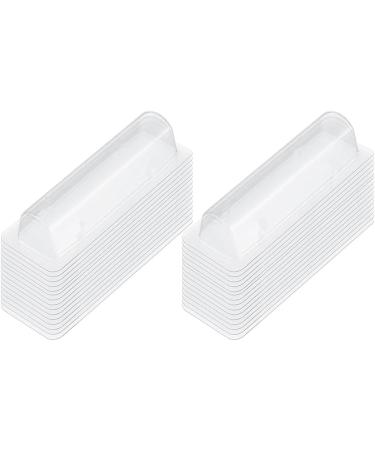 VENEKA 60 Pcs Clear Plastic Lip Balm Pouches Lipstick Holder Plastic Domes with Double Sided Adhesive for DIY Crafts Easy Installation - Buy Online on GoSupps.com