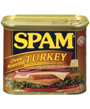 Spam Luncheon Meat Can - Oven Roasted Turkey - 12oz (2 Pack) - Buy Online on GoSupps.com