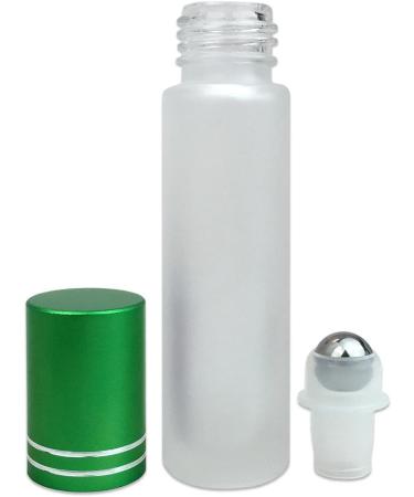 Beauticom 10ml Roller Bottles with Metal Cap & Stainless Steel Balls - Essential Oil Perfume Aromatherapy Lip Gloss (6 Pack Green) - International Shipping Available - Buy Online on GoSupps.com