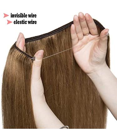 Buy S-Noilite Real Hair Extensions - 50cm (20) 70g Light Brown #6 - Easy Wire Clips for Seamless Volume - Buy Online on GoSupps.com