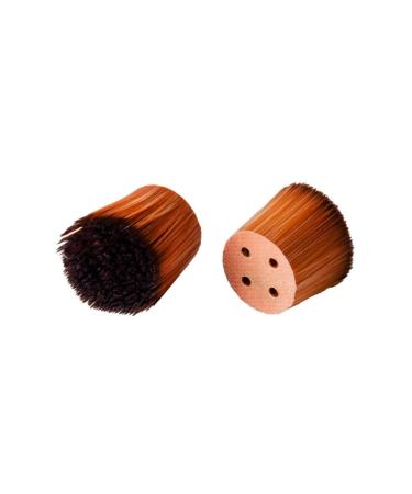 Amici cosmetics brush heads 2 Set - Premium replaceable brush heads for optimal sunscreen application and skin protection - hypoallergenes latex -free acne -proof 2 pieces |Brown