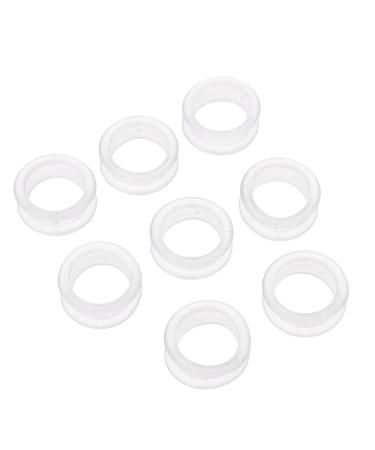 Minkissy 8st scissors silicone ring scissors finger protection finger protection for hairdressing scissors clipper rings scissor finger protection comfortable scissor ring.White pebble gel hair